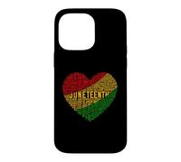 Juneteenth Heart Word Cloud Case for iPhone 14 Pro Max