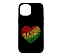 Juneteenth Heart Word Cloud Case for iPhone 15