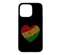 Juneteenth Heart Word Cloud Case for iPhone 15 Pro Max
