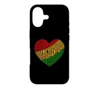 Juneteenth Heart Word Cloud Case for iPhone 17