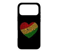 Juneteenth Heart Word Cloud Case for iPhone 17 Pro Max
