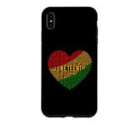 Juneteenth Heart Word Cloud Case for iPhone XS Max