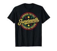 Juneteenth Honoring the Past Celebrating Freedom 1865 Black T-Shirt