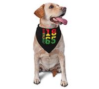 Juneteenth is My Independence Day 1865 19th June Spring Dog Bandanas Boy Bulk Puppy Kerchief Adjustable Soft Triangle Bibs Accessories for Small Medium Large Dogs Cats White