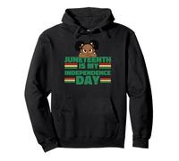 JUNETEENTH IS MY INDEPENDENCE DAY African American Girl Meme Pullover Hoodie