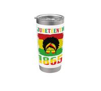 Juneteenth is My Independence Day Black Women Black Pride Stainless Steel Insulated Tumbler