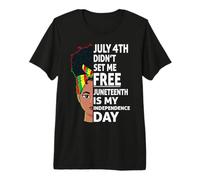 Juneteenth is My Independence Day Melanin Women RBG Colors Premium T-Shirt