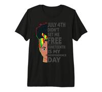 Juneteenth is My Independence Day Melanin Women RBG Colors Premium T-Shirt