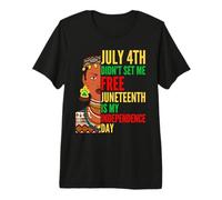 Juneteenth is My Independence Day Melanin Women RBG Colors Premium T-Shirt