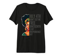 Juneteenth is My Independence Day Melanin Women RBG Colors Premium T-Shirt