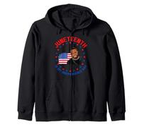 Juneteenth Is My Independence King Melanin Dad Boy Son Boys Zip Hoodie