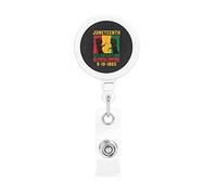 Juneteenth June 19th 1865 Juneteenth Freedom Day Retractable Badge Holder Reel Clip Id Card Holder forNurse Student Office Worker