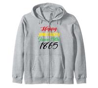 Juneteenth June 19th 1865 Zip Hoodie