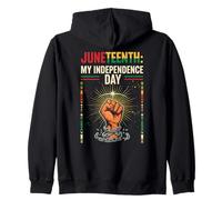 Juneteenth Juneteenth My Independence Day Cool Mens African Zip Hoodie