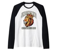Juneteenth King Celebrating 1865 Pan African Lion Graphic Raglan Baseball Tee