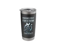 Juneteenth Knowledge Freedom Emancipation Day Design Stainless Steel Insulated Tumbler