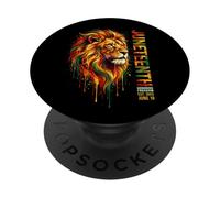 Juneteenth Lion of Freedom Emancipation Celebration PopSockets Adhesive PopGrip