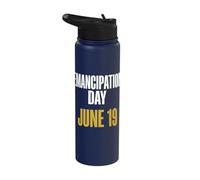 Juneteenth Niche Emancipation Day June 19 Freedom Stainless Steel Insulated Water Bottle