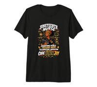 Juneteenth Nurse Code Black Joy Premium T-Shirt