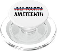 Juneteenth Over July Fourth Bold USA Freedom Statement PopSockets PopGrip for MagSafe