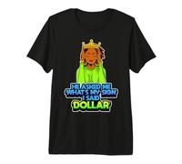 Juneteenth Queen Dollar Sign Funny Black Girl Magic Melanin Premium T-Shirt
