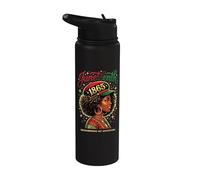 Juneteenth Remembering Ancestors 1865 Black History Stainless Steel Insulated Water Bottle