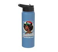 Juneteenth Remembering Ancestors 1865 Black History Stainless Steel Insulated Water Bottle
