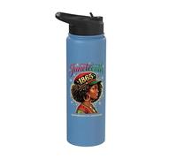 Juneteenth Remembering Ancestors 1865 Black History Stainless Steel Insulated Water Bottle