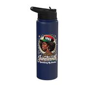 Juneteenth Remembering Ancestors 1865 Black History Stainless Steel Insulated Water Bottle