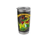 Juneteenth Rex Happy Kid Riding A T-Rex Dinosaur 1865 Texas Stainless Steel Insulated Tumbler