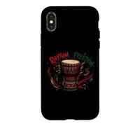 Juneteenth Rhythm of Freedom Djembe Drum Music Case for iPhone X/XS