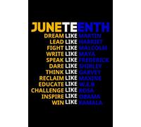 Juneteenth Royal Blue and Gold African American Black History: Journal, Notebook, Planner, Blank Lined 6" x 9" with 100 Pages Paperback