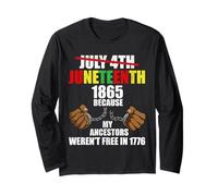 Juneteenth Tshirt Men Boy, Juneteenth June 19th 1865 Freedom Long Sleeve T-Shirt