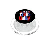 Juneteenth Vibes Only 1865 Mom Dad Kid Toodler Girl Boy Love PopSockets PopGrip for MagSafe