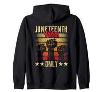 Juneteenth Vibes Only Africa 1865 Black American Us Usa Zip Hoodie