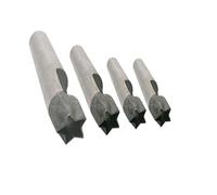 Junetree 4 Pcs Leather Craft Hole Punch Set 5-10mm Five-Pointed Star Shape Punch for Belt Watch Band DIY Leather Working