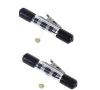 Junfamilee 2Pcs Black 120cm Invisible Thread Retractor - Mini/Small ITR Reel Magic Tricks Accessories Stage Street Floating Prop for Magician Magic Kits and Accessories, Novelty and Gag Toys