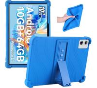 Junfire Silicone Case for Ainmel A10 10 inch Tablet, Case for Ainmel LVEA1001 A10 / Freeski A10 Android 14 10.1" Tablet with Kickstand, Blue