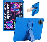 Junfire Silicone Case for DOOGEE U11 Pro / U11 11 inch Tablet 2025, Case for DOOGEE U11 Pro Android 16 / U11 Android 15 11" Tablet with Kickstand, Blue