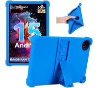 Junfire Silicone Case for MUISOO 10 inch Tablet 2025 MISKB100477 Android 15 10.1", Case with Kickstand for MUISOO 10.1 Inch Tablet, Blue