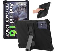 Junfire Silicone Case for TABWEE T50 11 inch Android 16 Tablet 2025, Case for TABWEE T50 / Blackview Tab 9/90 WIFI 11 inch Tablet with Kickstand, Black