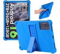 Junfire Silicone Case for TABWEE T50 11 inch Android 16 Tablet 2025, Case for TABWEE T50 / Blackview Tab 9/90 WIFI 11 inch Tablet with Kickstand, Blue