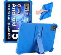 Junfire Silicone Case for TABWEE T80 10.5 inch Android 15 Tablet 2025, Case for TABWEE 10.5 inch T80 / Blackview Tab 70/30/8/7 WIFI 10.1 inch 2024/2023 Tablet with Kickstand, Blue