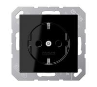 Jung 1520 SW Schuko Socket 16 A 250 V Series A Black 250 V