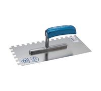Jung 50701000 Stainless Serrated Smoothing Trowel, Grey/Blue, 10 x 10 mm