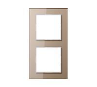 Jung A-Creation Double Glass Cover Frame Champagne - AC582GLCH