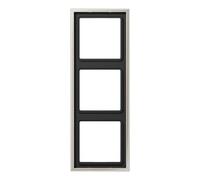 Jung Aluminum/Steel/Chrome Cover Frame Switchgear - ES2983