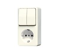 Jung AP600 Combined Switch Socket Surface Mount - 675A