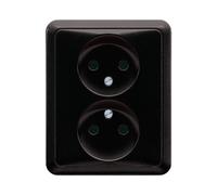 Jung CD500 Wall Outlet Box (WCD Switchgear) (European Socket) - CD5010SW
