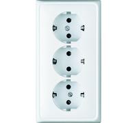 Jung CD500 Wall Outlet Box (WCD Switchgear) (European Socket) - CD523WW